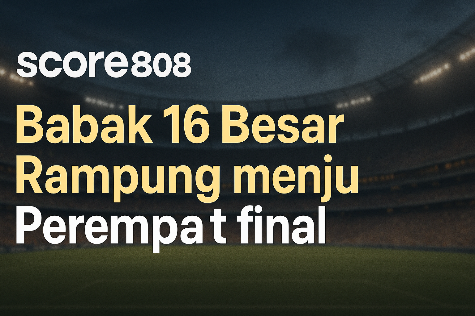 Score808 : Babak 16 Besar Rampung - Analisis dan Sorotan Penting dari Pertandingan FIFA Club World Cup 2025