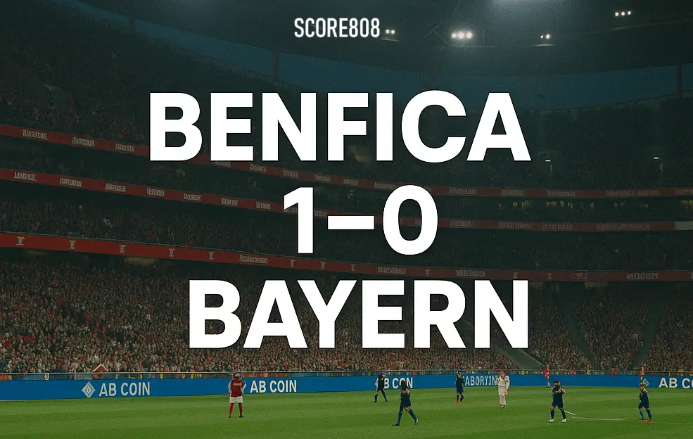 Score808 : Benfica Taklukkan Bayern Munich 1-0 di FIFA Club World Cup 2025 - Kejutan Besar di Dunia Sepak Bola