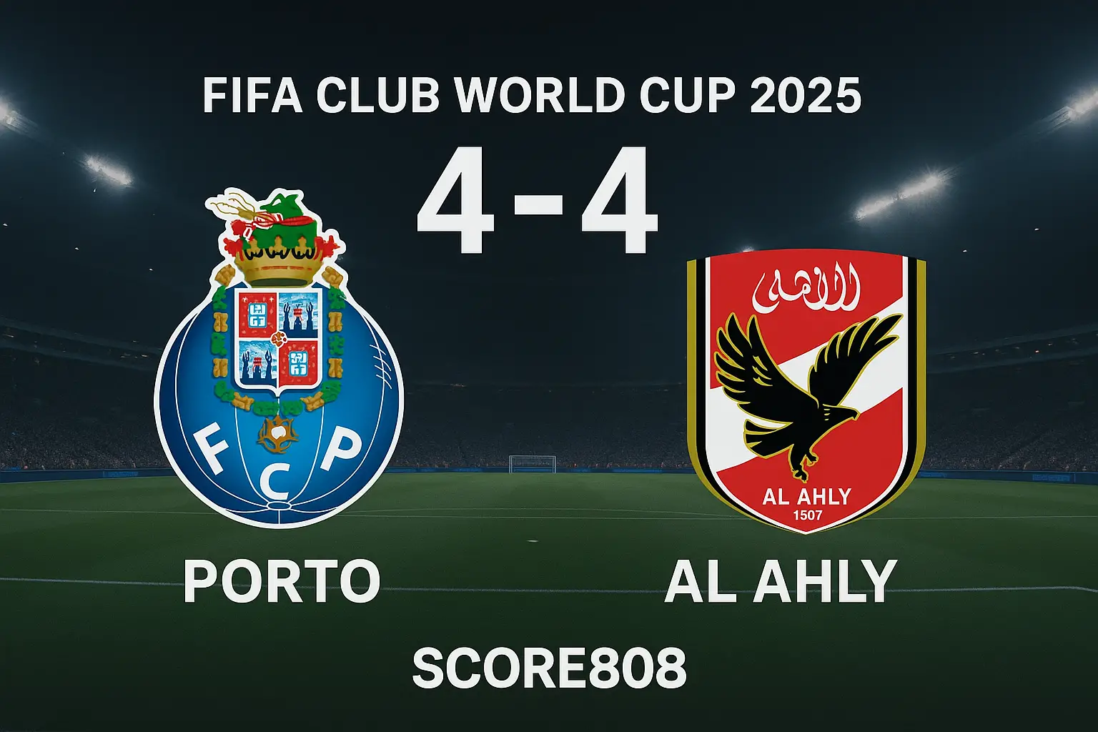 Hasil Imbang Porto vs Al Ahly 4-4 di FIFA Club World Cup 2025 - Pertandingan Seru yang Tak Terlupakan di Score808
