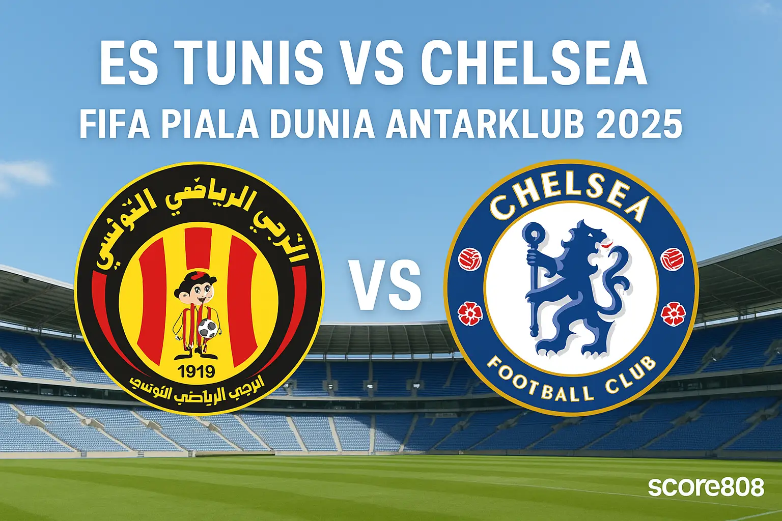 Jadwal Lengkap FIFA Club World Cup 2025: ES Tunis vs Chelsea Tayang di Score808 Jam 08.00 WIB