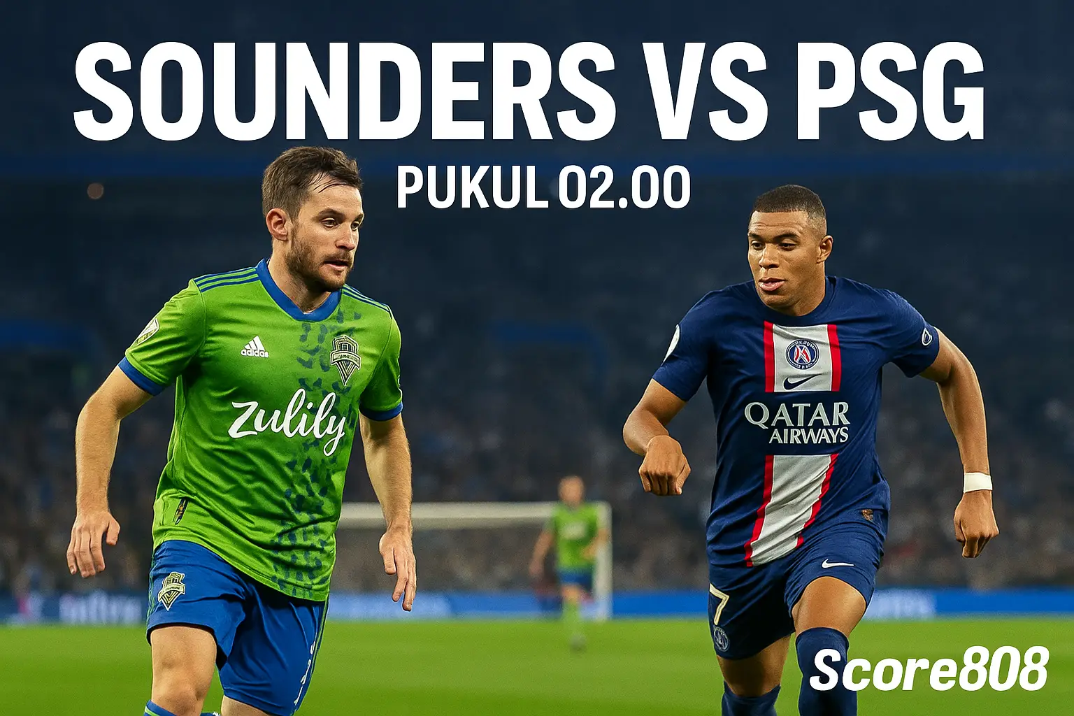 Nonton Live Seattle Sounders vs Paris Saint-Germain Jam 2 Pagi Besok di Score808 - Duel Seru Menanti Penggemar Sepak Bola Dunia