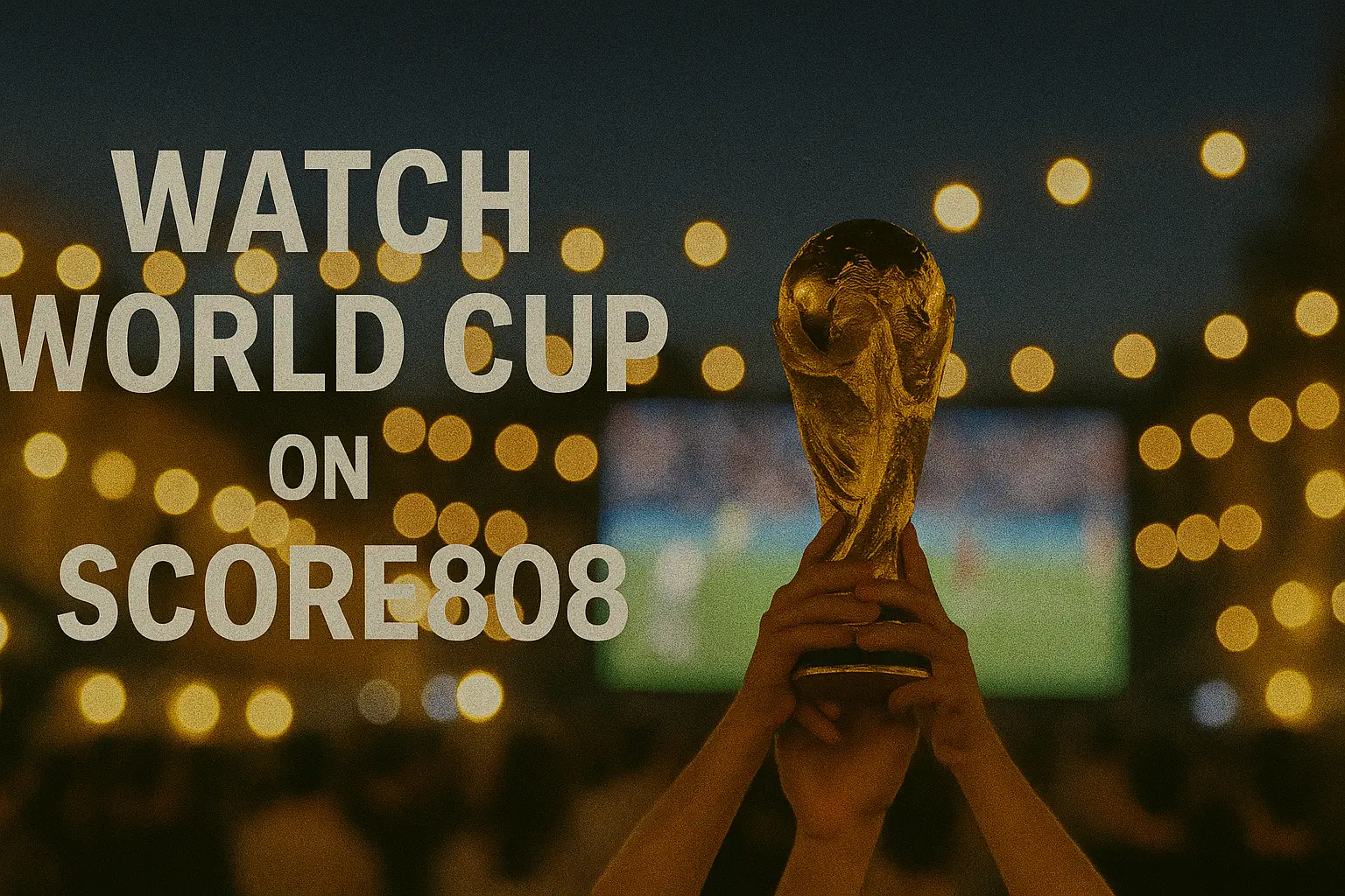 Nonton Piala Dunia Langsung di Score808 – Jadwal dan Prediksi yang Akurat