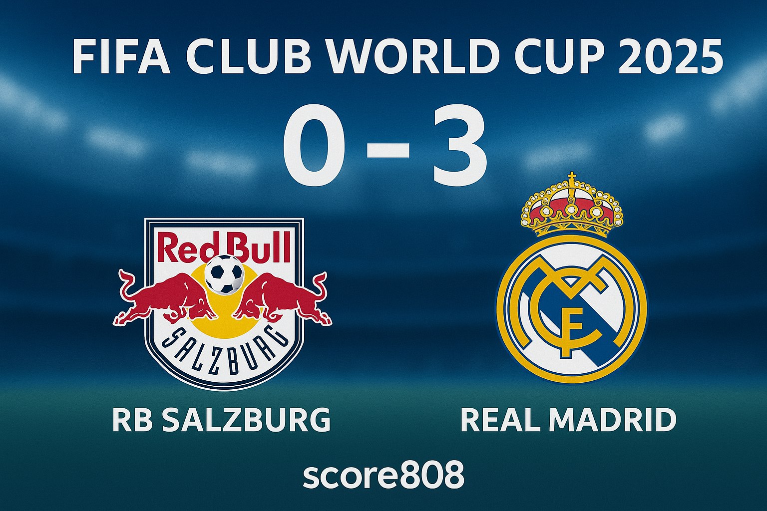 Score808 : RB Salzburg vs Real Madrid 0-3 - Pertarungan Seru di FIFA Piala Dunia Antarklub 2025