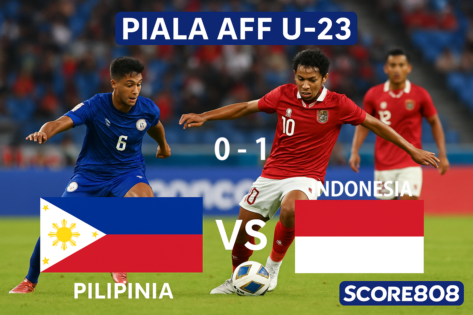 Drama Piala AFF U-23: Indonesia Kalahkan Filipina 1-0, Aksi Menegangkan di SUGBK! Saksikan di Score808