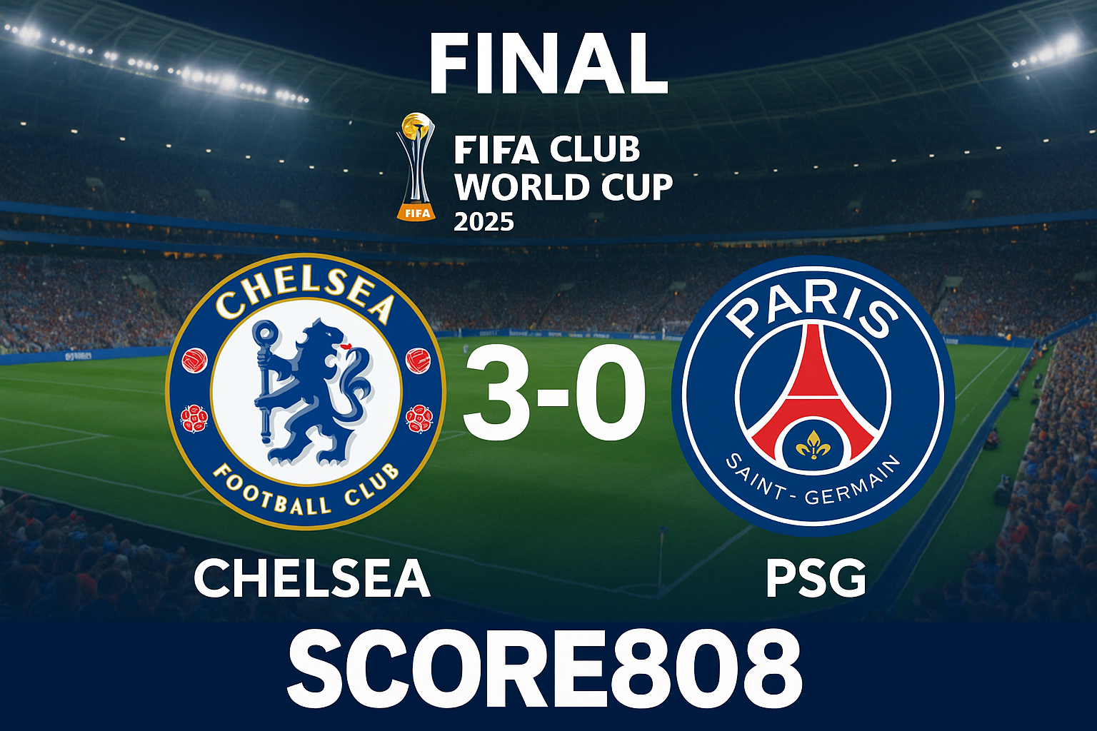 Final FIFA Club World Cup 2025 Paling Dinanti! Chelsea Juara Lewat Skor 3-0 Lawan PSG di Score808