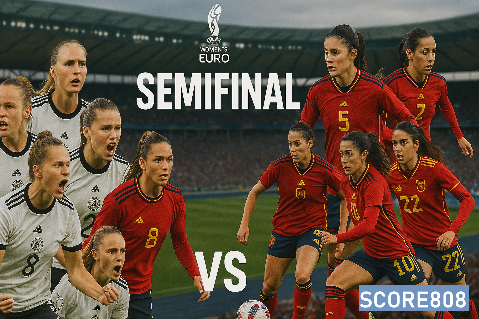 Jerman vs Spanyol Siap Bersaing di Semifinal UEFA Women’s EURO 2025 Live Score808 Jam 02.00 WIB