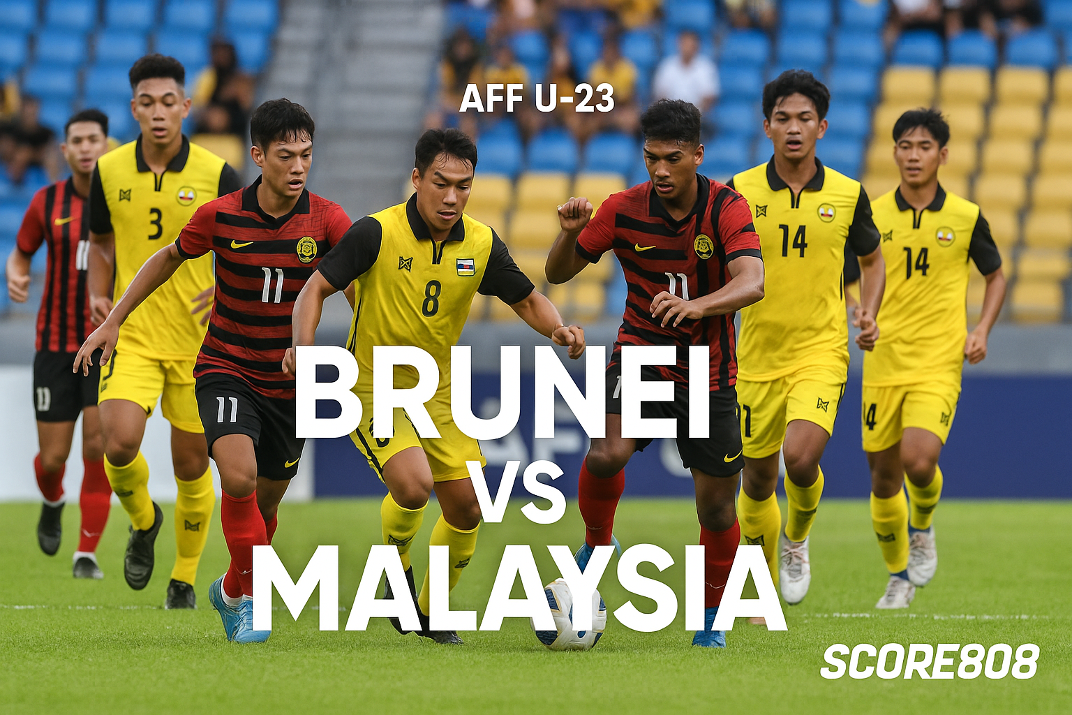 Live Score808 : Brunei vs Malaysia U‑23 Piala AFF – Aksi Seru Mulai 17.00 WIB, Jangan Lewatkan!