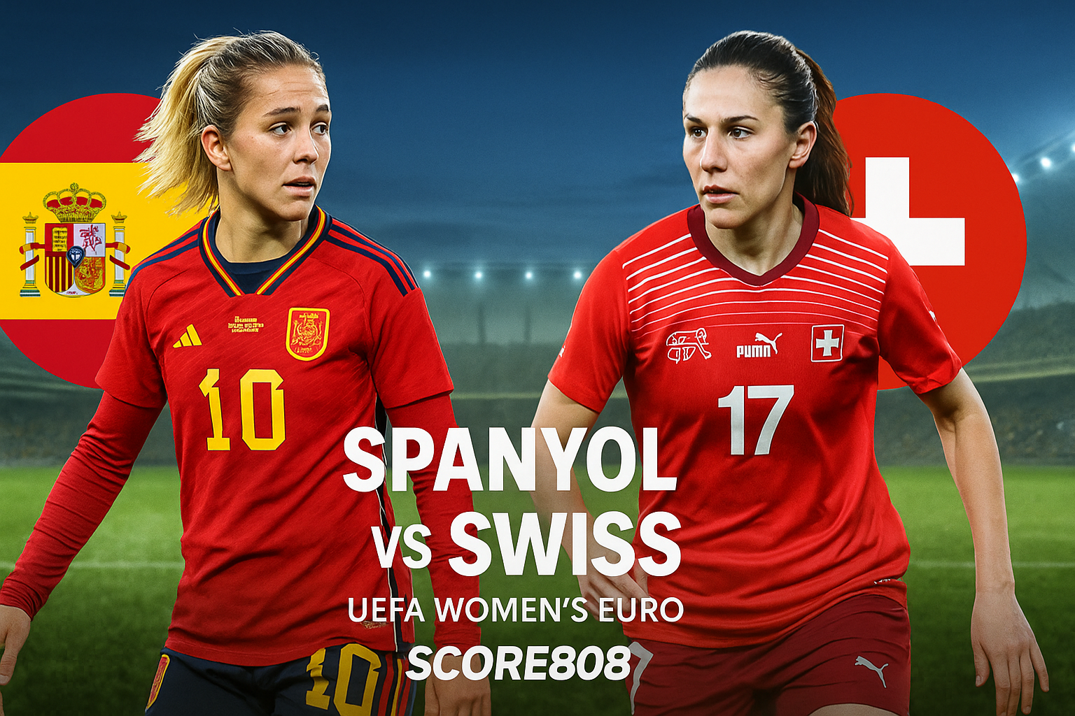 Nonton Score808 Spanyol vs Swiss UEFA Womens Euro Dini Hari Ini - Saksikan Pertandingan Menarik!