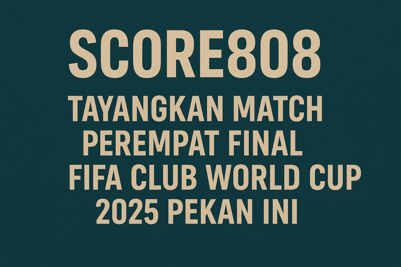Score808 : Pekan Ini Ada 4 Laga Quarter Final FIFA Club World Cup 2025 - Duel Seru Tampilkan Bintang Dunia dan Hakim Penentu Kejuaraan