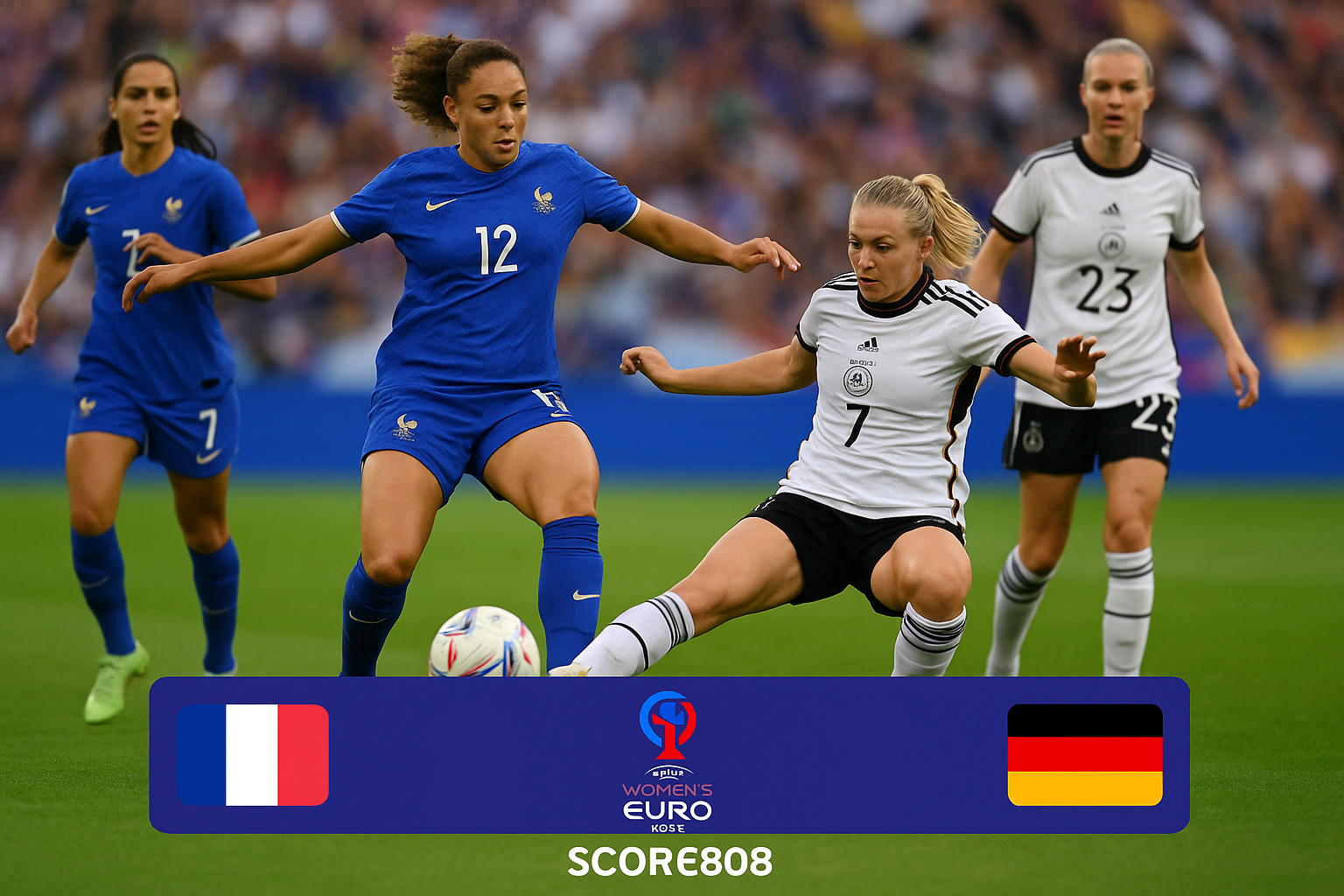 Saksikan Score808! Prancis vs Jerman UEFA Women’s Euro Dimulai Pukul 02.00 WIB Hari Ini - Pertarungan Terinspirasi Prestasi