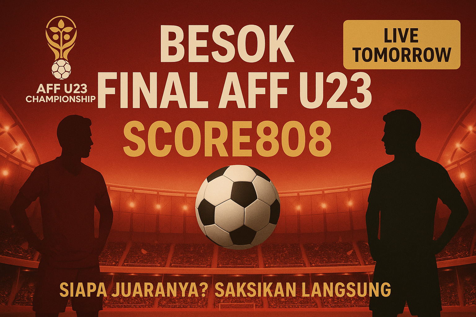 Score808 Tampilkan Pertarungan Terakhir di AFF U23 Besok Malam Langsung dari Stadion