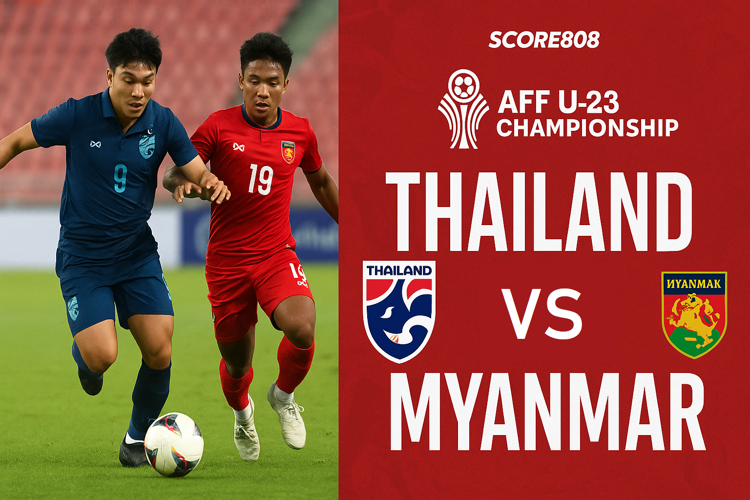 Score808 Tayang Thailand vs Myanmar Malam Ini: Siap-siap Nonton Pukul 20.00 WIB!