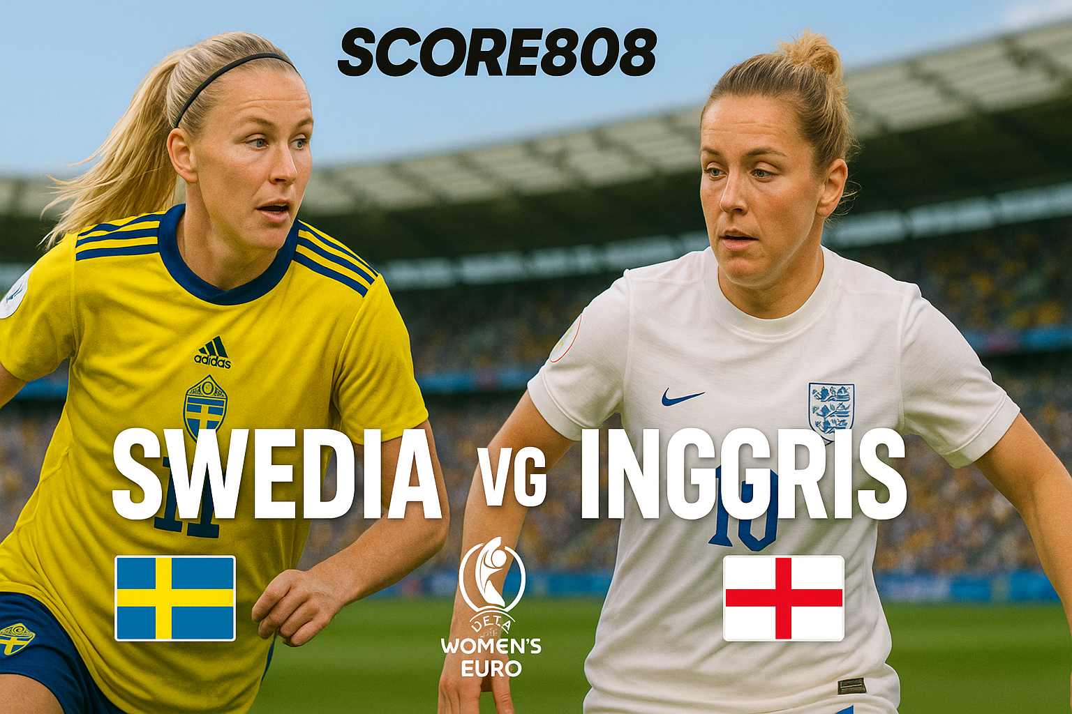 Update Score808 : UEFA Women’s Euro Besok Swedia vs Inggris Kick-off 02.00 WIB - Info Pertandingan Terbaru