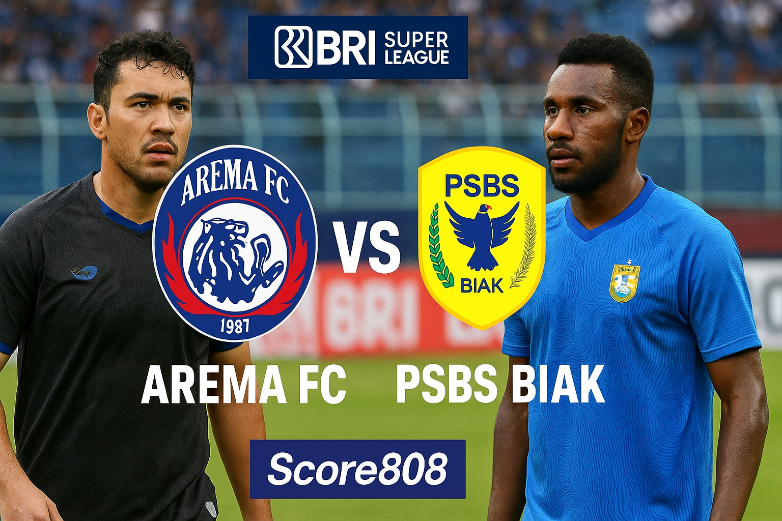 Pertarungan Seru Arema FC vs PSBS Biak BRI Super League 15.30 WIB Score808 - Perang Strategi dan Emosi di Lapangan