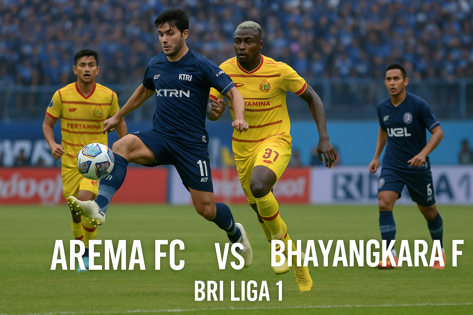 Score808 Tayang Arema FC vs Bhayangkara FC BRI Liga 1 Sore Ini - Pertemuan Seru di Stadion Kemenangan