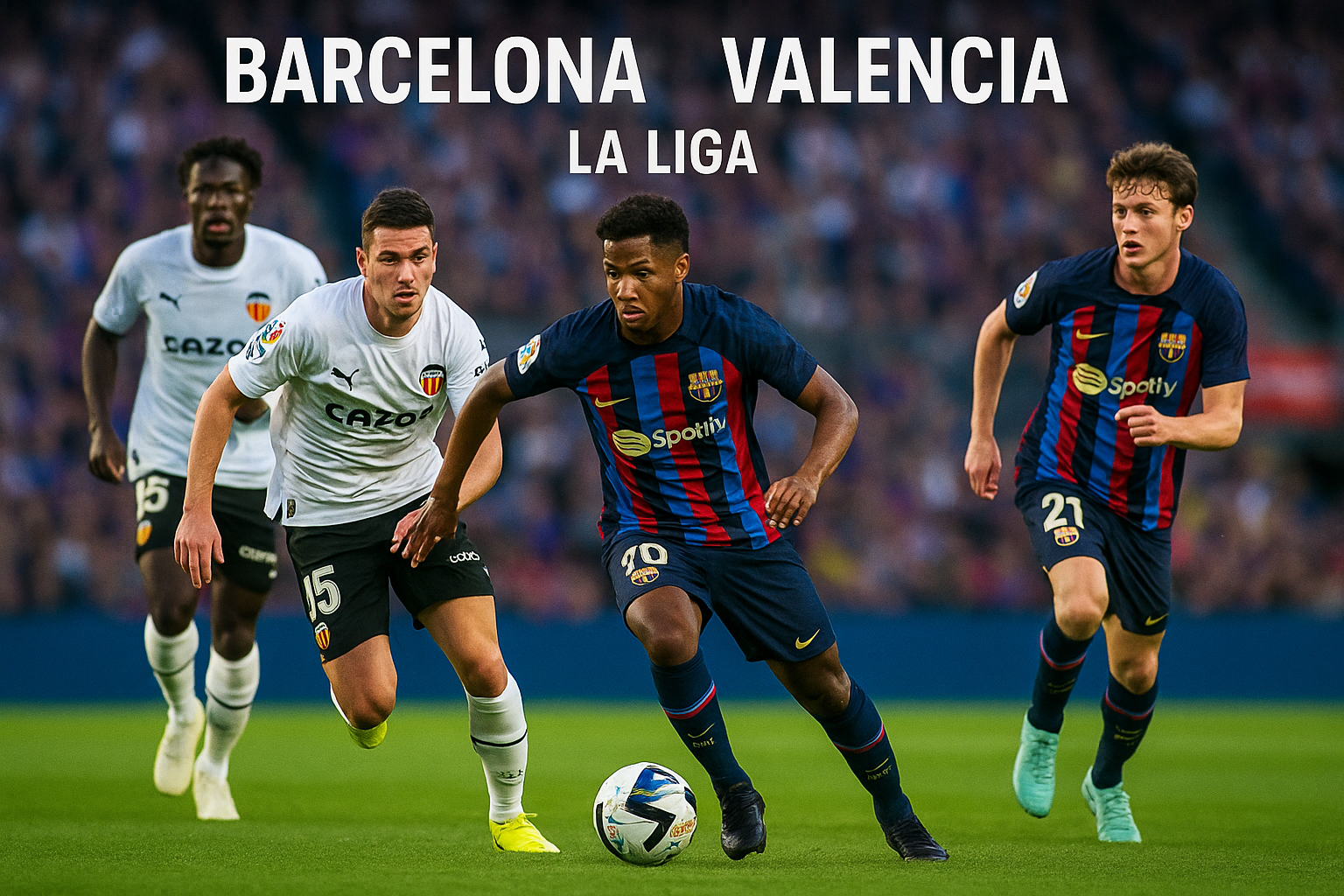 Score808: Barcelona Hancurkan Valencia 6-0, Kemenangan Gemilang di La Liga!