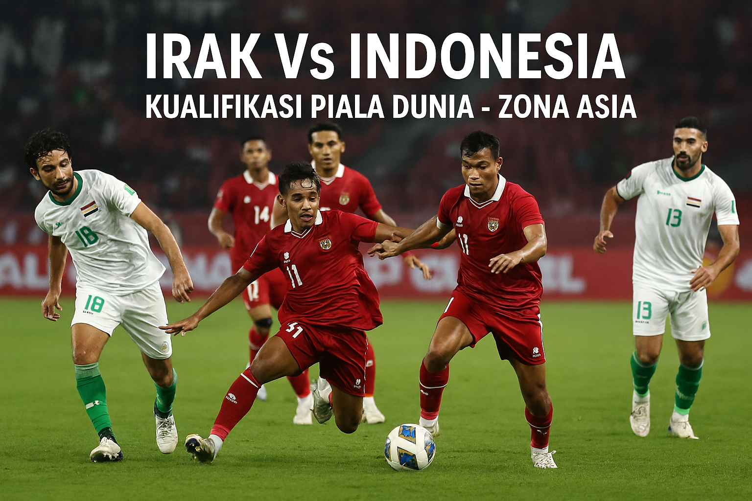 Score808 menghadirkan live score dan statistik pertandingan Irak vs Indonesia dini hari ini dalam Kualifikasi Piala Dunia Zona Asia