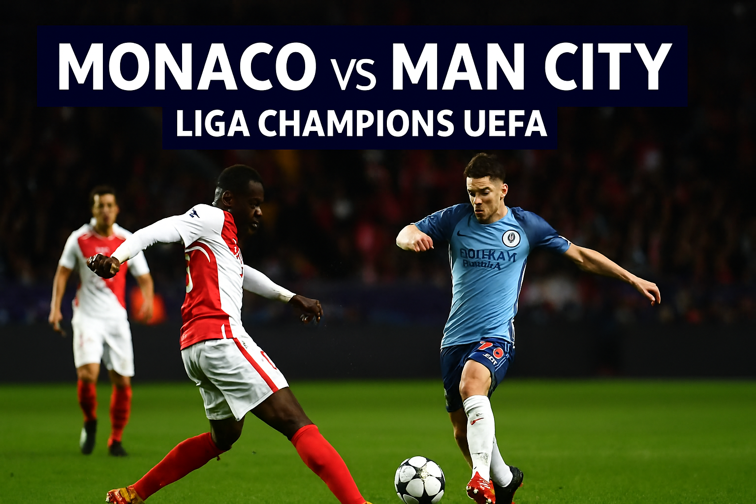Score808 Tampilkan Highlight Liga Champions UEFA Monaco vs Man City 2-2