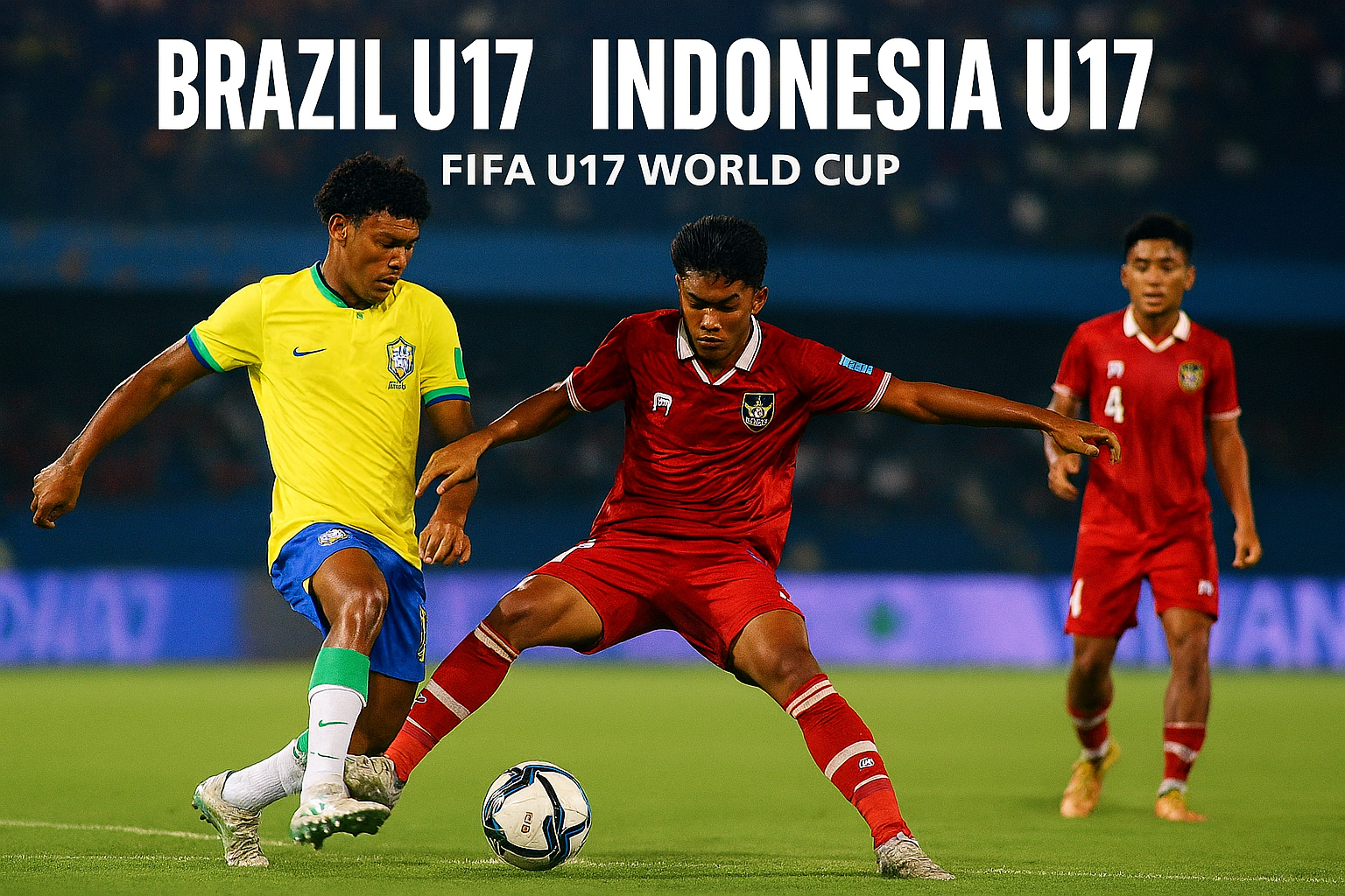 Live Streaming Brazil U17 vs Indonesia U17 Piala Dunia U17 2025 di Score808tv - Saksikan Disini!