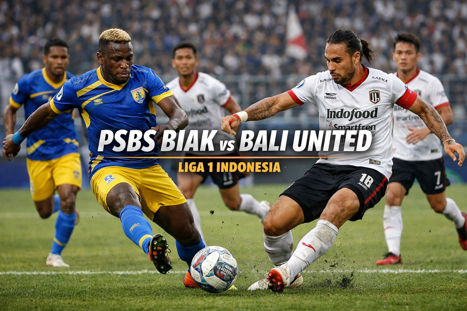 Menyambut Sensasi Pertarungan Seru - PSBS Biak vs Bali United Liga 1 Sore 15.30 WIB Live Streaming Score808tv