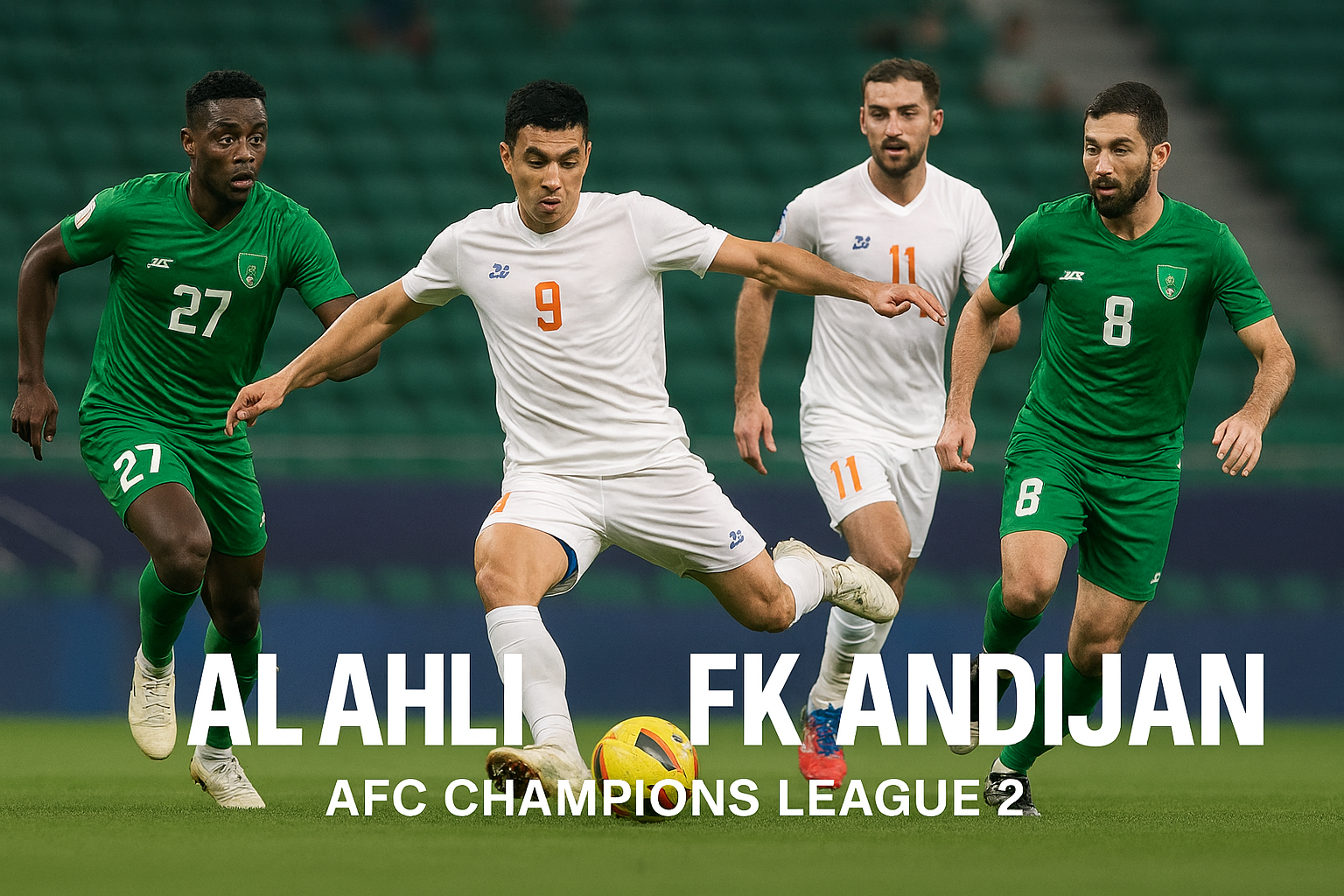 Score808TV Hadirkan Live AL Ahli vs FK Andijan AFC Champions League Two - Saksikan Pertarungan Seru Tim Asia Tengah dan Timur Tengah