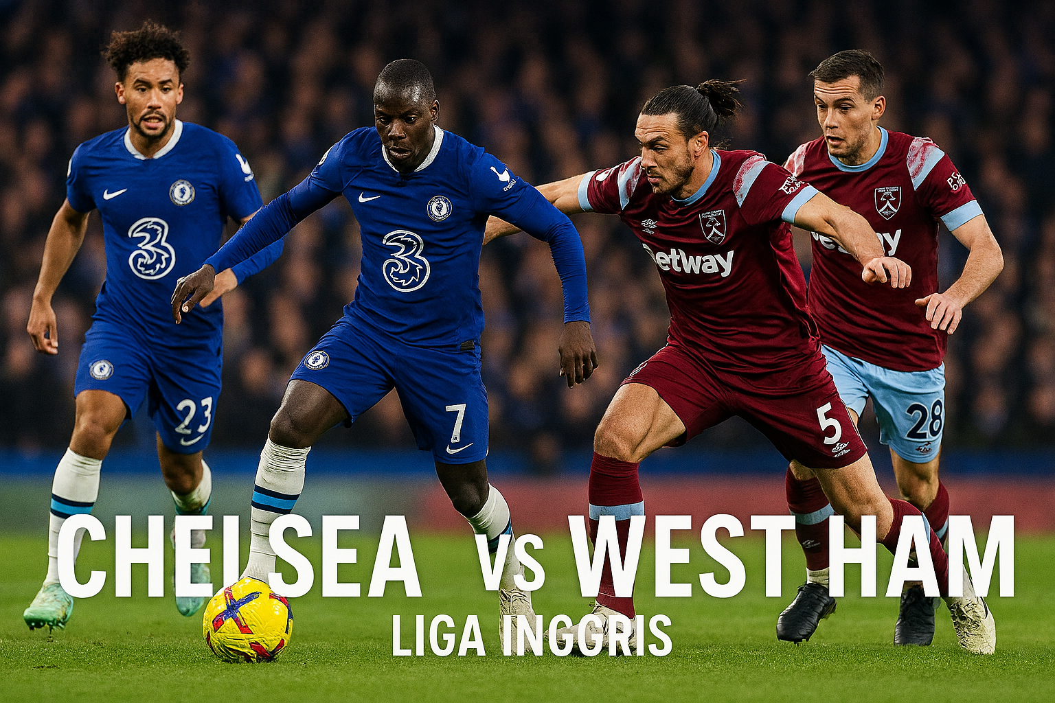Score808TV Live Chelsea vs West Ham Liga Inggris Dini Hari Ini Jam 00.30 WIB – Match Seru dan Penuh Ekspektasi