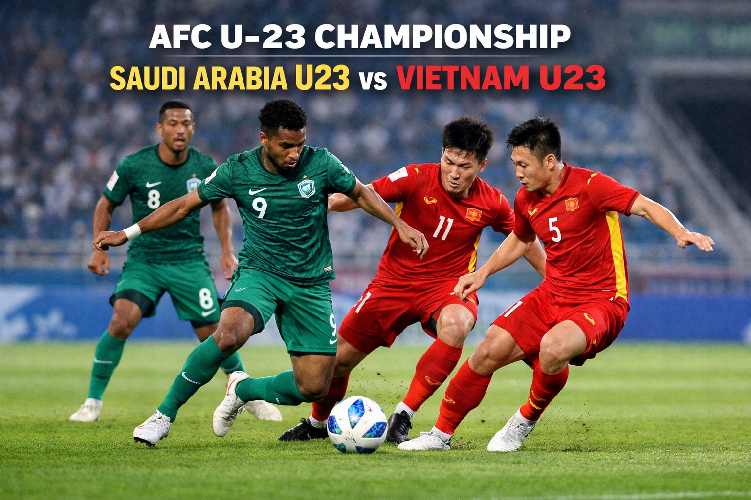 Pertarungan Seru Saudi Arabia U23 vs Vietnam U23 Piala AFC U-23 Live Streaming Score808TV - Siapa yang Akan Tampil sebagai Juara?