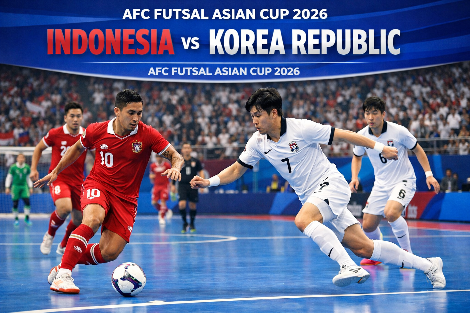 Score808TV Tampilkan Indonesia Futsal vs Korea Republic AFC Futsal Asian Cup 2026 Malam Ini - Pertempuran Panas Antara Dua Tim Futsal Kuat