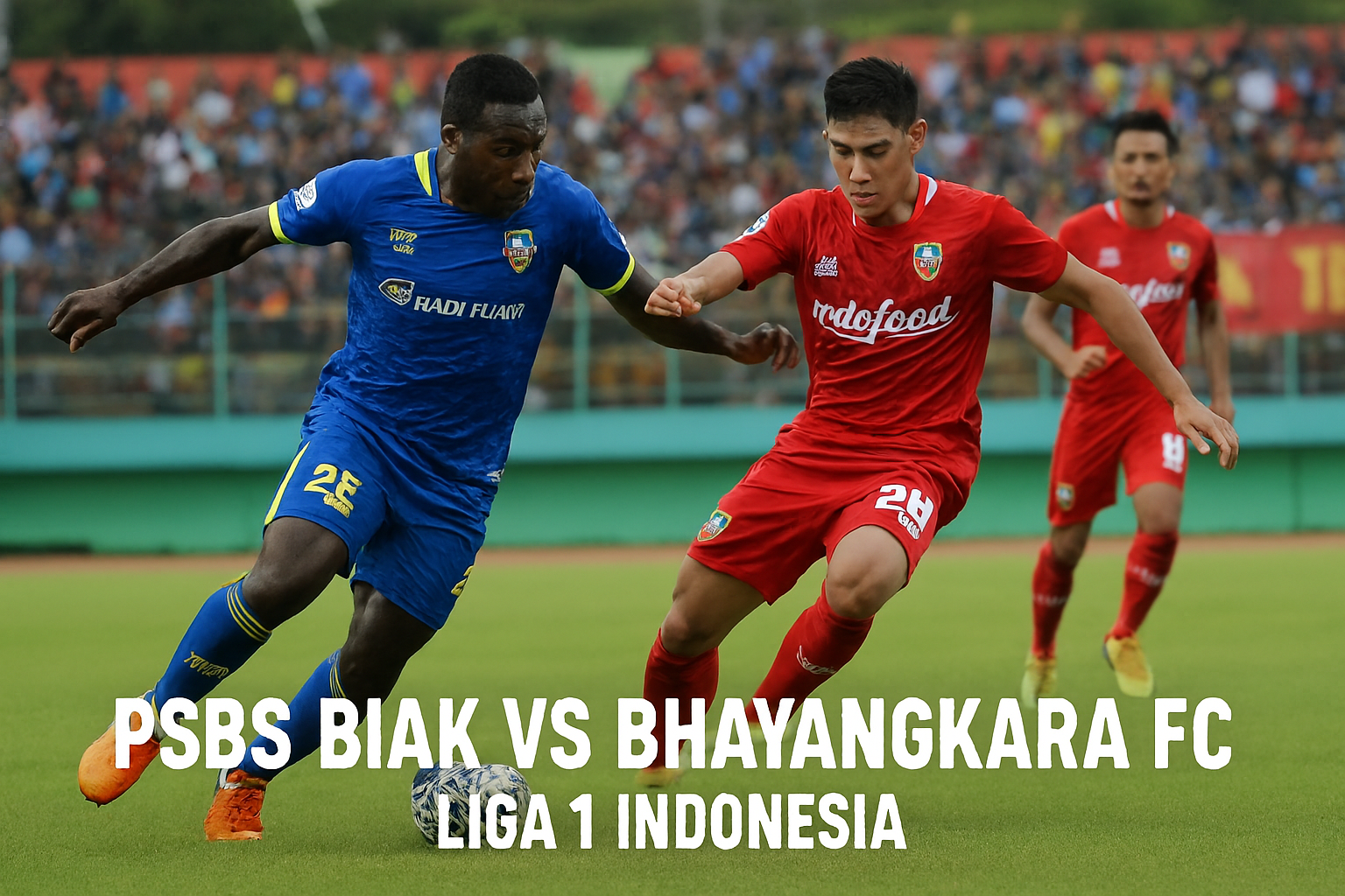 PSBS Biak vs Bhayangkara FC Liga 1 Sore Ini Live Update di Score808TV - Duel Seru yang Menegangkan di Pekan Krusial Liga 1