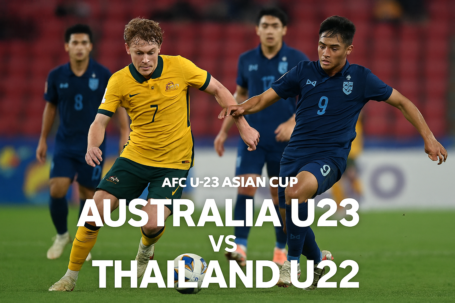 Score808TV Hadirkan Australia U-23 vs Thailand U-23 Piala AFC U-23 Sore Ini - Pertandingan Seru dan Mendebarkan di Grup Bergengsi