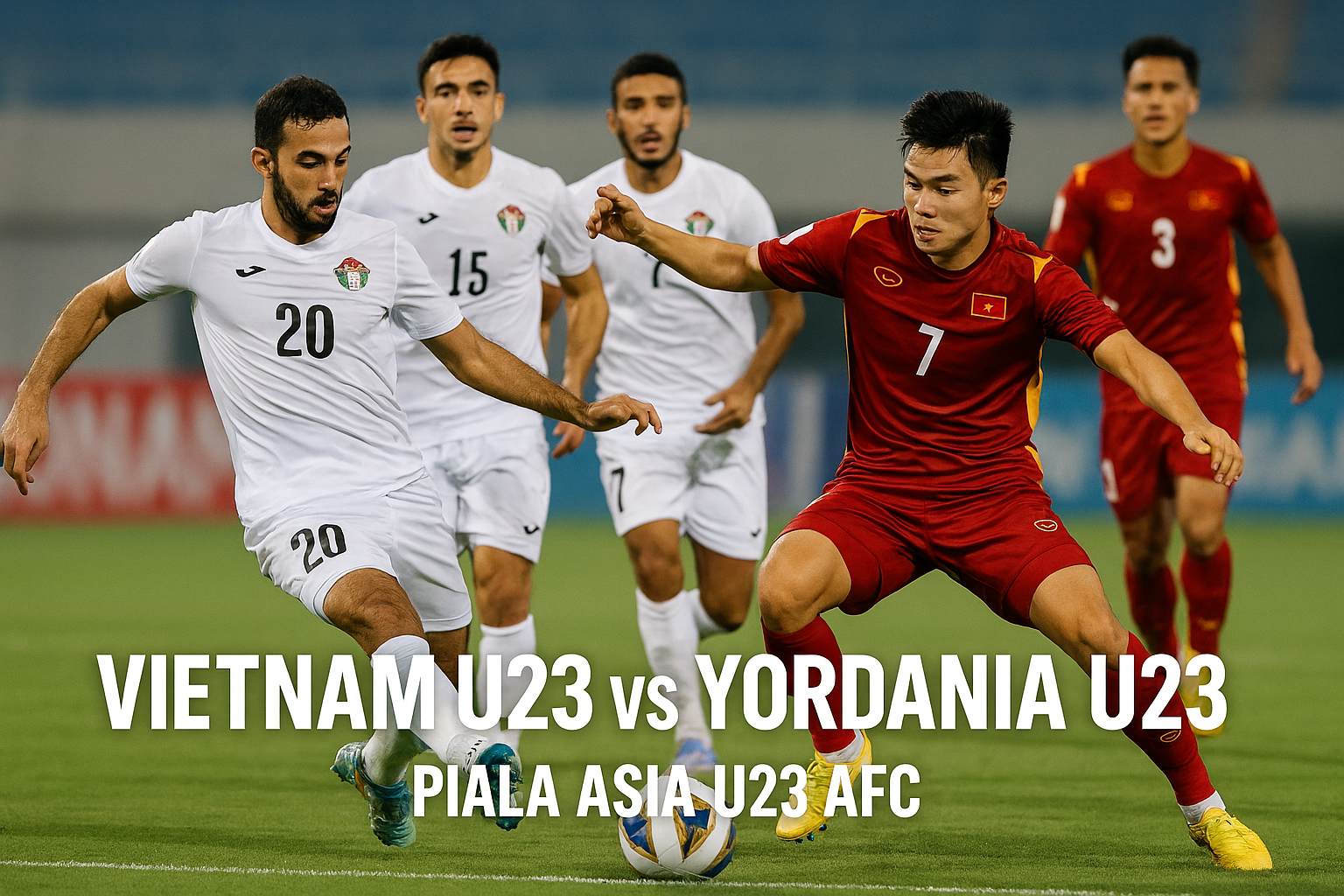 Score808tv Hadirkan Vietnam U23 vs Yordania U23: Kick Off 18.30 WIB, Live Streaming!