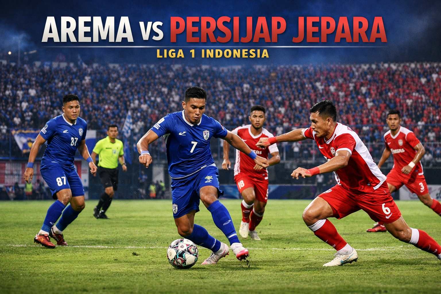 Score808TV Tayang Live Arema FC vs Persijap Jepara Sore Ini - Saksikan Pertempuran Sengit di Stadion Malang