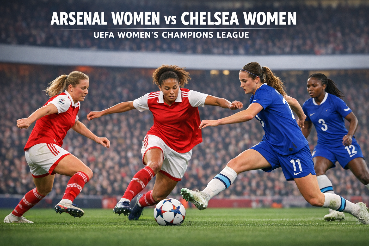 Score808TV Hadirkan Arsenal Women vs Chelsea Women UEFA Women’s Champions League Live Dini Hari Ini - Duel Sengit Para Ratu Sepakbola Wanita Eropa!