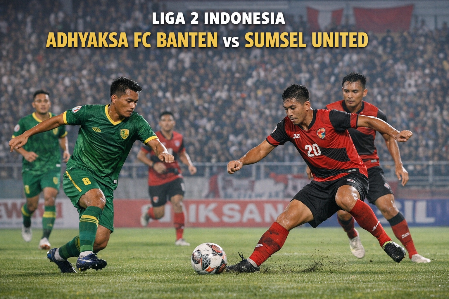 Score808TV Hadirkan Laga Adhyaksa FC Banten vs Sumsel United Liga 2 Indonesia Sore Ini Jam 15.30 WIB