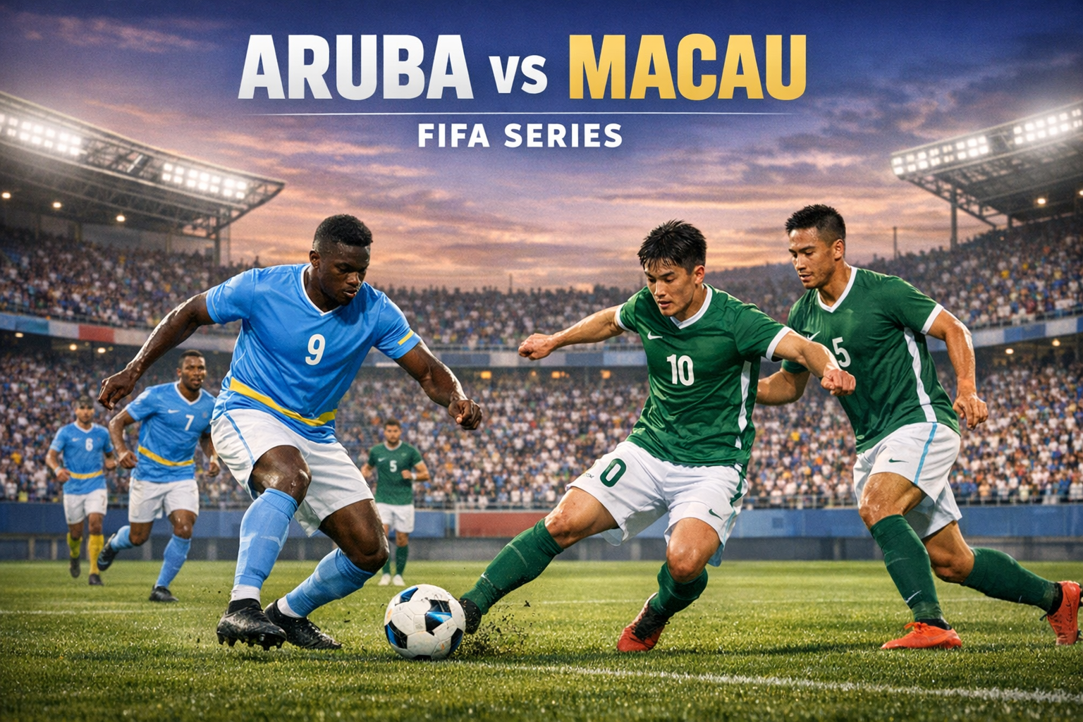Score808TV Hadirkan Laga Aruba vs Macau FIFA Series Sore Ini Pukul 18.30 WIB dengan Kualitas Jernih - Saksikan Pertandingan Seru di Rumah Anda