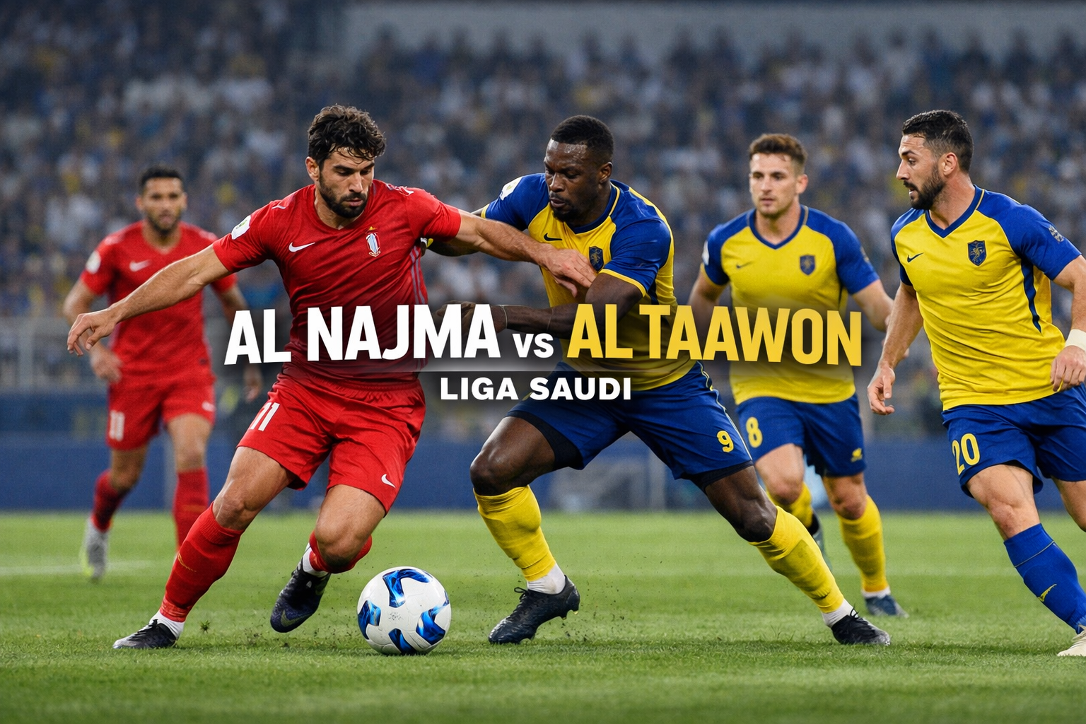 Score808TV Angkat Duel Al Najma vs Al Taawon Liga Saudi Malam Ini Pukul 23.10 WIB dan Prediksi Skor