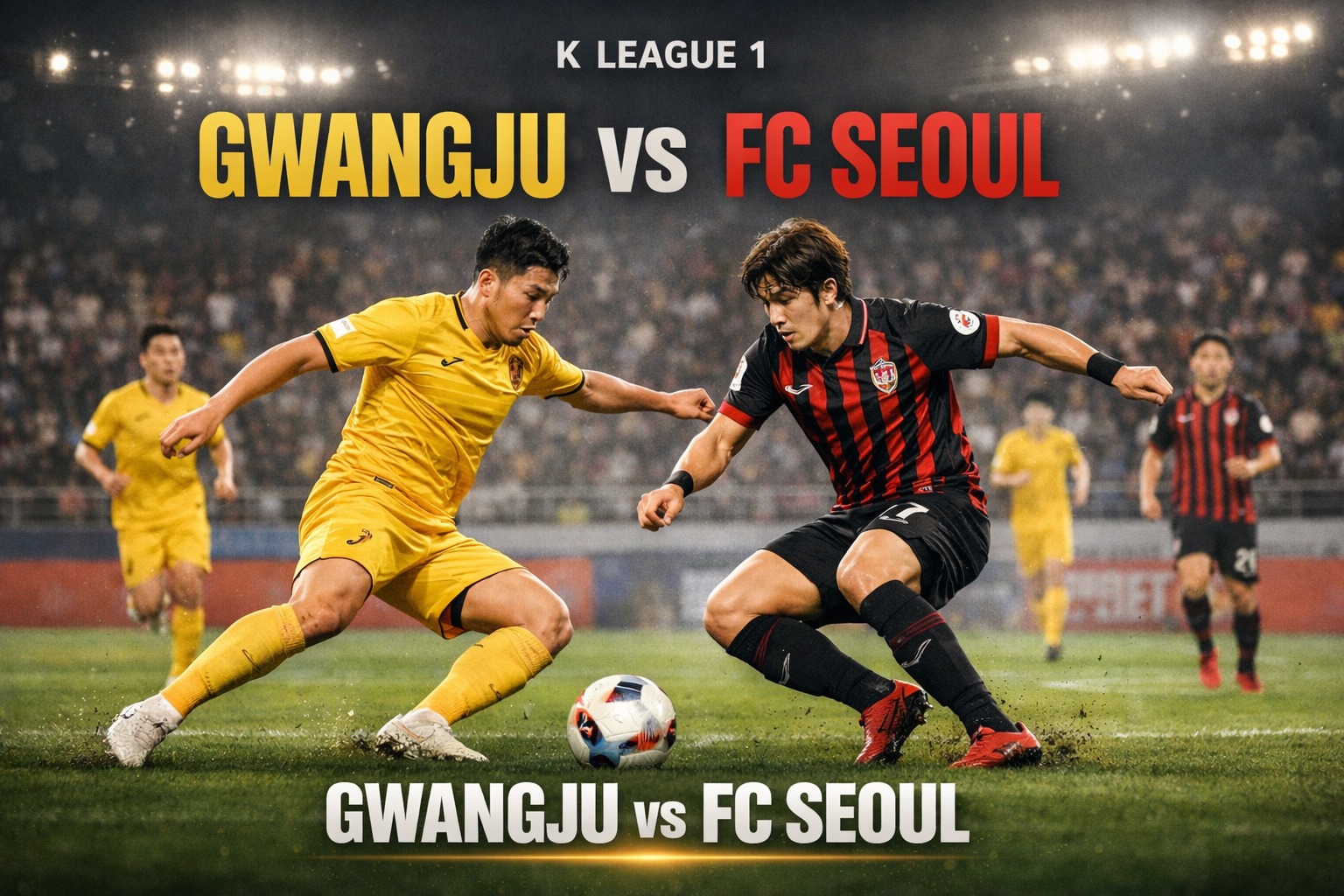 Score808TV Kupas Tuntas Duel Gwangju vs FC Seoul K League 1 Sore Ini Pukul 17.30 WIB dengan Atmosfer Panas Liga Korea