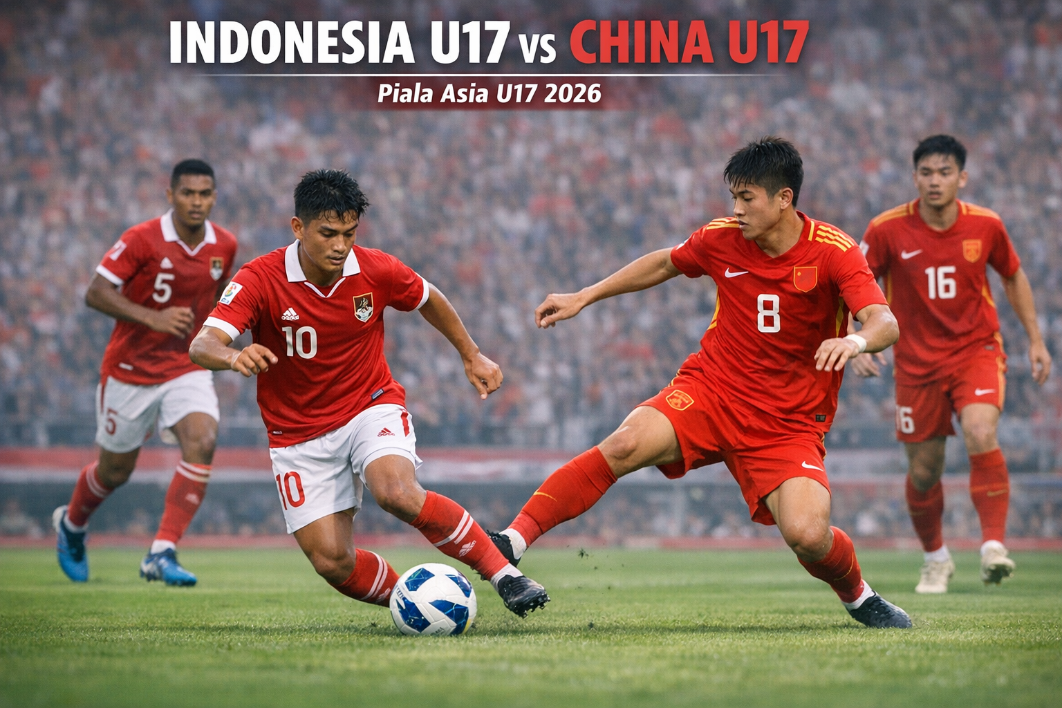 Score808tv Ulas Indonesia U17 vs China U17 Piala Asia U17 2026 Malam Ini dengan Analisa Mendalam