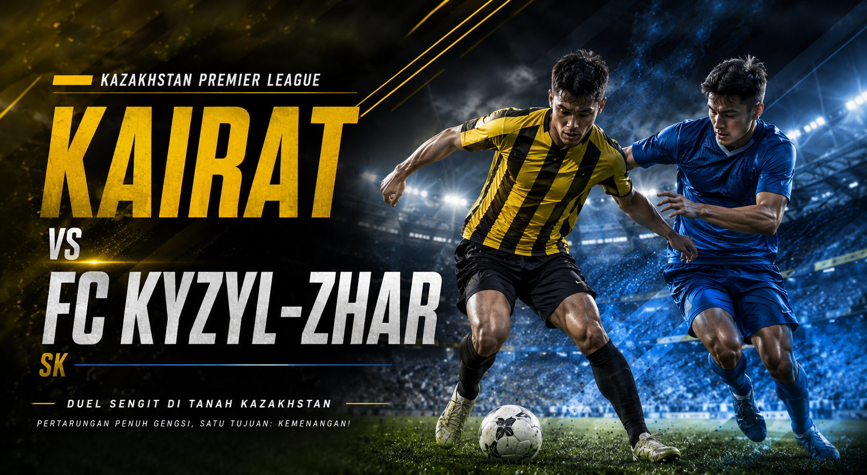Score808TV Prediksi Pertarungan FC Kairat dan FC Kyzyl-Zhar Akan Berjalan Sengit hingga Menit Akhir