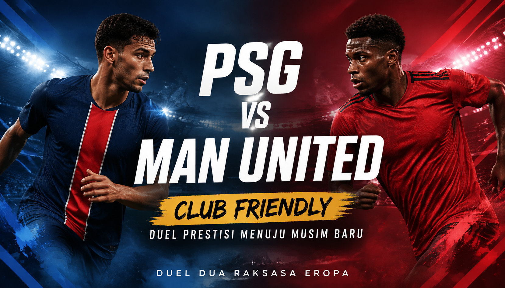 PSG vs Man United Club Friendly Malam Ini Pukul 22.00 WIB Hadir Dalam Streaming Score808 Dengan Informasi Duel Terbaru